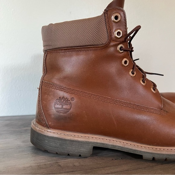 Timberland Men’s Brown Lace Up 6 Inch Leather Waterproof Boots Size 11 - Picture 6 of 11